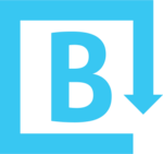 A smaller Brandfolder logo, a B with a box arrow around the outside